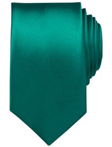 Quentino Petrolejově zelená pánská kravata lesklá