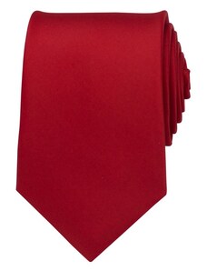 Quentino Červená pánská kravata matná