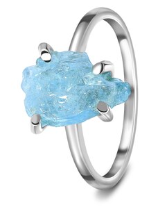 Royal Exklusive Royal Fashion stříbrný prsten GU-DR15849-SILVER-AQUAMARINE