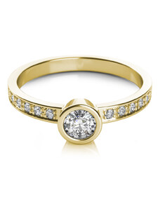 Couple Zlatý dámský prsten Gabi 6810350 Velikost prstenu: 54