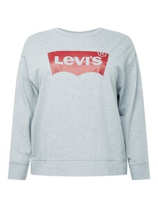 Levi's Plus Mikina 'PL Graphic Standard Crew' šedý melír / červená