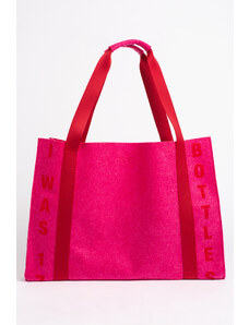 REGENESI Maxi shopping bag taška s potiskem | malinově růžová