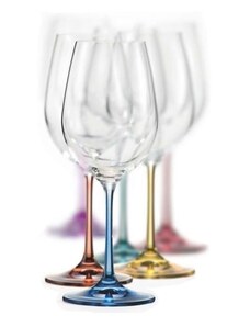 Bohemia Crystal Sklenice na bílé víno Spectrum 350ml (set po 6 ks)