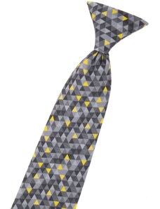 Chlapecká kravata Avantgard - šedá / žlutá