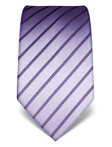 Luxusní lila proužek kravata Vincenzo Boretti 21964