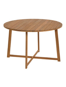 Dřevěný kulatý zahradní stůl Kave Home Dafne 120 cm