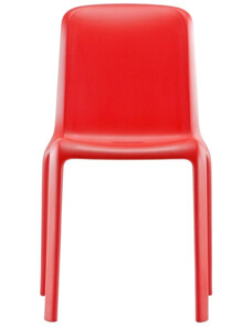 Pedrali Červená plastová jídelní židle Snow 300
