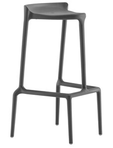 Pedrali Šedá plastová barová židle Happy 490 75 cm