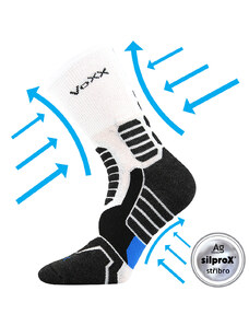 RONIN kompresní sportovní antibakteriální ponožky se stříbrem Voxx