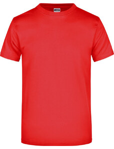 James & Nicholson Pánské tričko s krátkým rukávem James & Nicholson (JN002) Rajčatová S