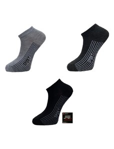 PeSaiL Pánské bavlněné kotníkové ponožky looken ZYX31007 - 3 pár