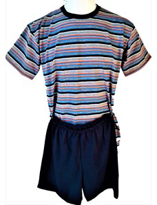 IRIS - Chlapecké pyžamo Pruh tmavě modré
