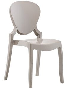 Pedrali Krémová plastová jídelní židle Queen 650