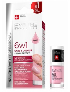 Eveline cosmetics NAIL THERAPY PROFESSIONAL Vyživující barevný lak na nehty 6v1 5 ml