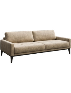 Béžová třímístná látková pohovka MESONICA Musso Tufted 211 cm