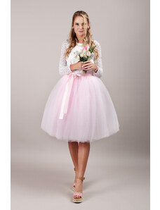 ADELO Tutu sukně tylová dámská - světle růžová - družičky