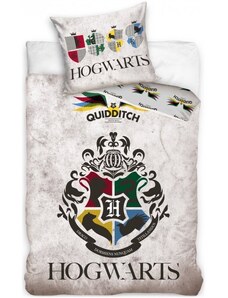 Carbotex Bavlněné ložní povlečení Harry Potter - motiv Famfrpálové týmy - 100% bavlna - 70 x 90 cm + 140 x 200 cm