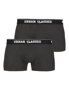 Urban Classics Men Boxer Shorts Double Pack black/charcoal