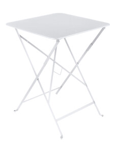 Bílý kovový skládací stůl Fermob Bistro 57 x 57 cm