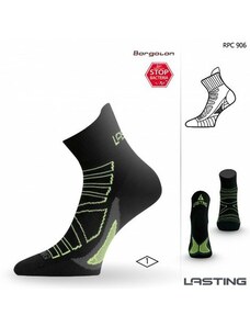 Ponožky běžecké Lasting RPC Velikost: XL černá/zelená