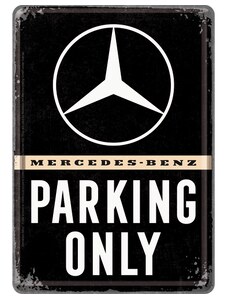 NOSTALGIC-ART Retro cedule pohlednice plech 100x140 Mercedes-Benz Parking Only