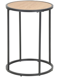 Scandi Dubový kulatý odkládací stolek Darila 55 cm