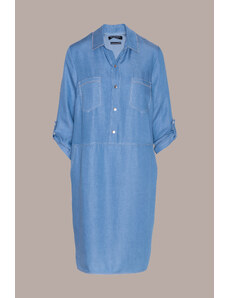 Světle modré džínové šaty Verpass