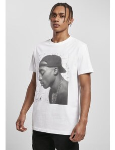 MISTER TEE Tupac Cracked Backround Tee - white