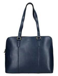 Elegantní dámská kožená kabelka Katana Apolens - modrá