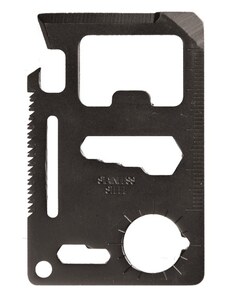 MILTEC multifunkční karta Survival černá 4,5 x 7 cm