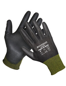 DYKENO Fabric PU black jemné vrstvené montážní rukavice