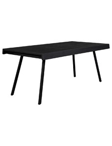 White Label Černý dřevěný jídelní stůl WLL SURI 200 x 90 cm
