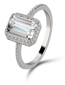 Emporial stříbrný rhodiovaný prsten Čirá krása MA-SOR563
