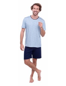 Wadima Pánské pyžamo s krátkým rukávem, 204150 58, modrá