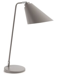Šedá kovová stolní lampa Kave Home Tipir