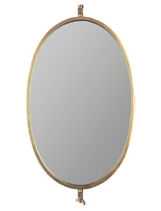 White Label Mosazné nástěnné zrcadlo WLL LARA