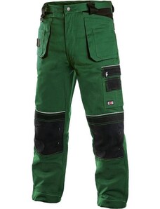 CANIS SAFETY CXS ORION TEODOR pracovní kalhoty do pasu zeleno černé
