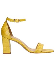 Wojas Letní Sandálky Ve Žluté Barvě S Imitací Krokodýlí Kůže