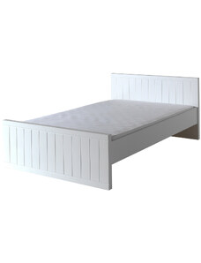 Bílá dřevěná postel Vipack Robin 120 x 200 cm