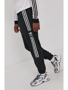 Kalhoty adidas Originals H41387 pánské, černá barva, jednoduché, H41387-BLACK