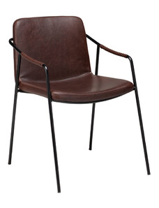 ​​​​​Dan-Form Tmavě hnědá koženková jídelní židle DAN-FORM Boto
