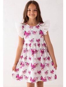 Lily Grey Šaty krátký rukáv - butterfly pink