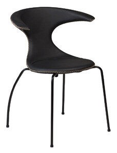 ​​​​​Dan-Form Černá kožená jídelní židle DAN-FORM Flair