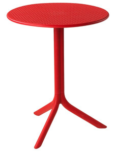 Nardi Červený plastový zahradní stolek Step 60,5 cm