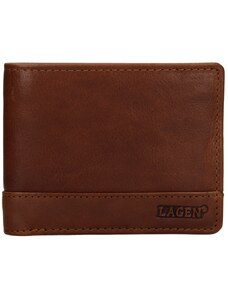Klasická pánská kožená peněženka značky Lagen - tan