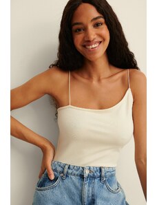 NA-KD Party Asymmetric Spaghetti Strap Top