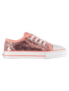 SoulCal Low Infants Canvas Shoes Pink Glitter