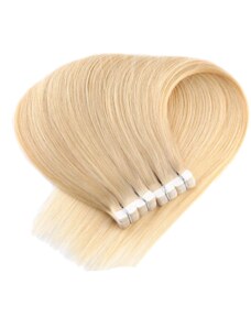 Vlasové PU pásky MINI tape in na prodlužování vlasů 60cm 613 - nejsvětlejší blond
