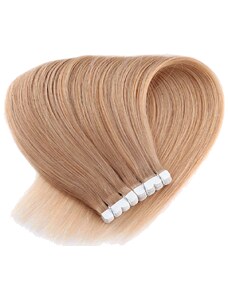 Vlasové PU pásky MINI tape in na prodlužování vlasů 50cm 18 - nejsvětlejší hnědá