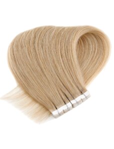 Vlasové PU pásky MINI tape in na prodlužování vlasů 30cm 24 - platinová extra
